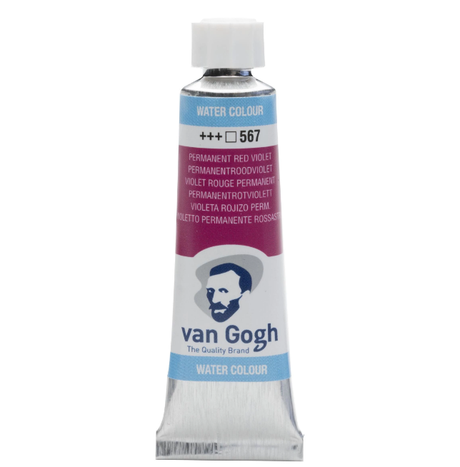 Фарба акварельна Van Gogh 567 Перм. червоно-фіолетовий, туба 10 мл, Royal Talens