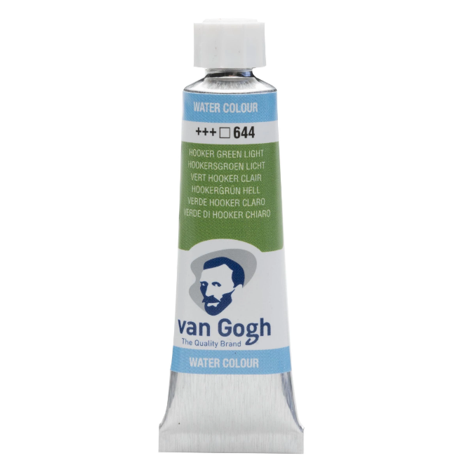 Фарба акварельна Van Gogh 644 Хукера зелена світла, туба 10 мл, Royal Talens