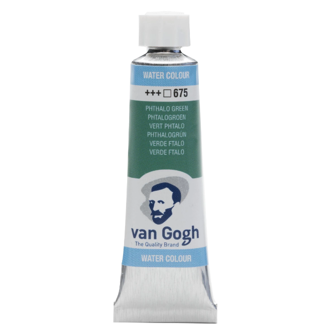 Краска акварельная Van Gogh 675 зеленый, туба 10 мл, Royal Talens