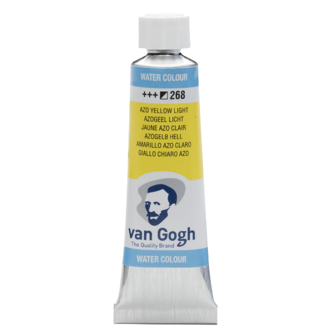 Фарба акварельна Van Gogh 268 AZO Жовтий світлий, туба 10 мл, Royal Talens