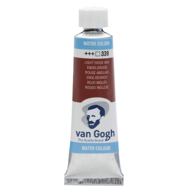 Краска акварельная Van Gogh 339, английская красная, туба 10 мл, Royal Talens