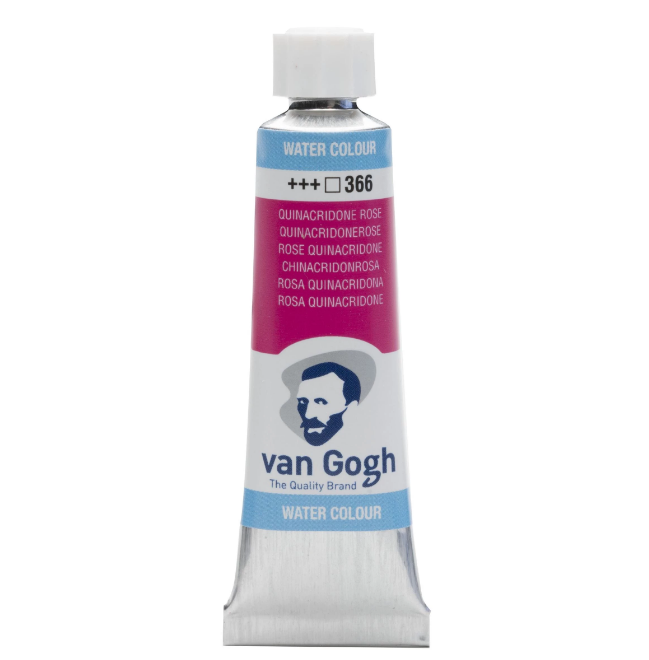 Краска акварельная Van Gogh 366, Хинакридон розовый, туба 10 мл, Royal Talens