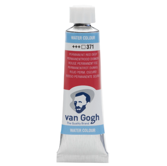 Краска акварельная Van Gogh 371 Перм. красный темный, туба 10 мл, Royal Talens