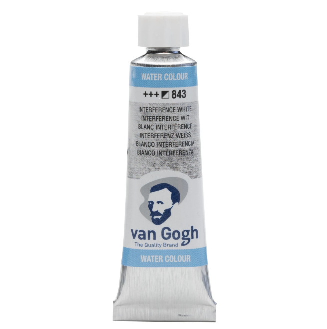 Фарба акварельна Van Gogh 843 Інтерферентний білий, туба 10 мл, Royal Talens