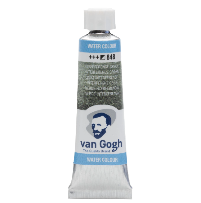 Фарба акварельна Van Gogh 848 Інтерферентний зелений, туба 10 мл, Royal Talens