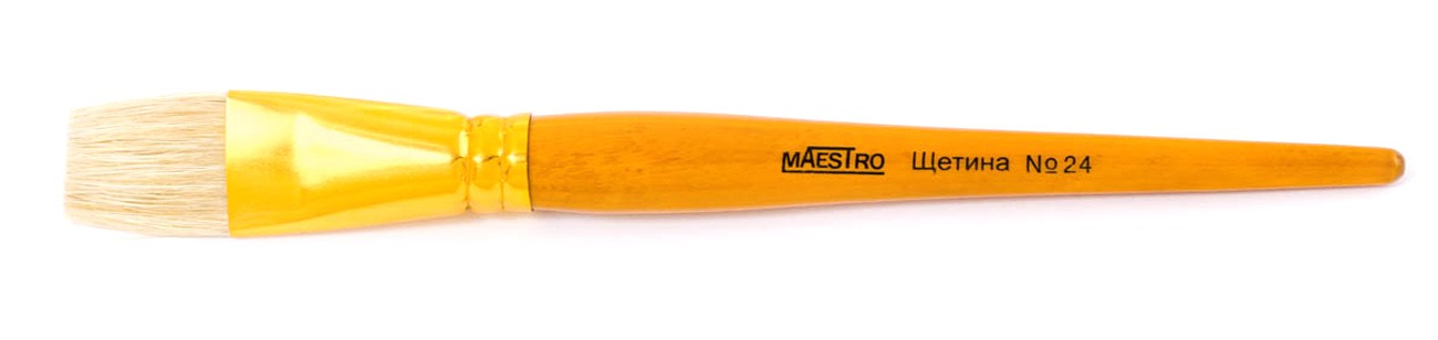 Кисточка "Maestro" щетина плос. №24, 310352