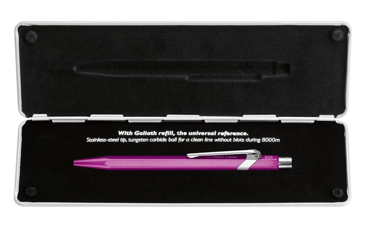 Ручка Caran d`Ache 849 Metal-X Фіолетова+box, 849.850 2