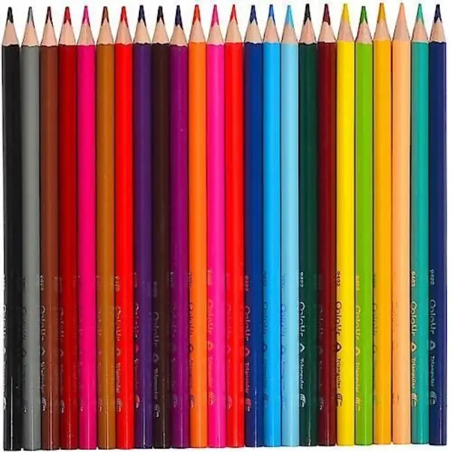 Набор карандашей цветных "Colouring Academy", 24 цв. карт. коробка, 2300089 1