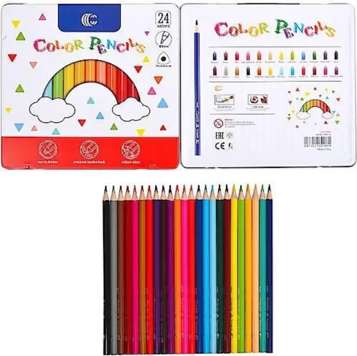 Набор карандашей цветных "Colouring Academy", 24 цв. карт. коробка, 2300089 2