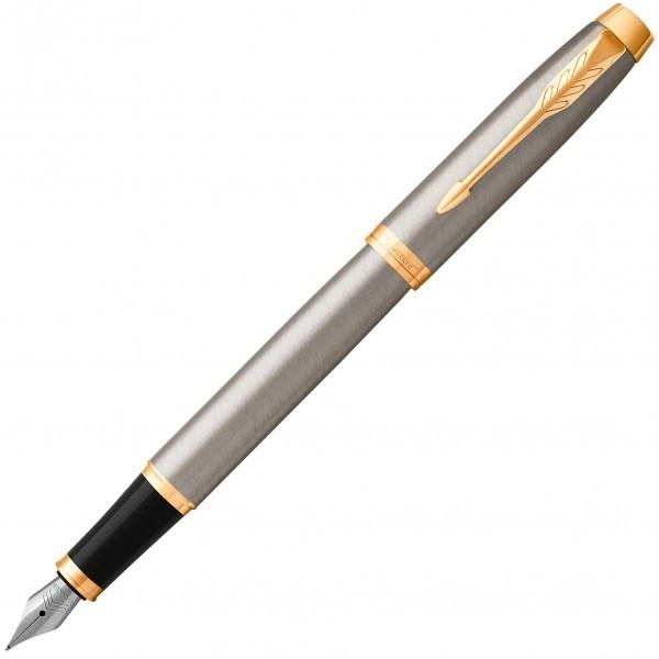 Ручка перо IM Brushed Metal позол, Parker, 22 211 2