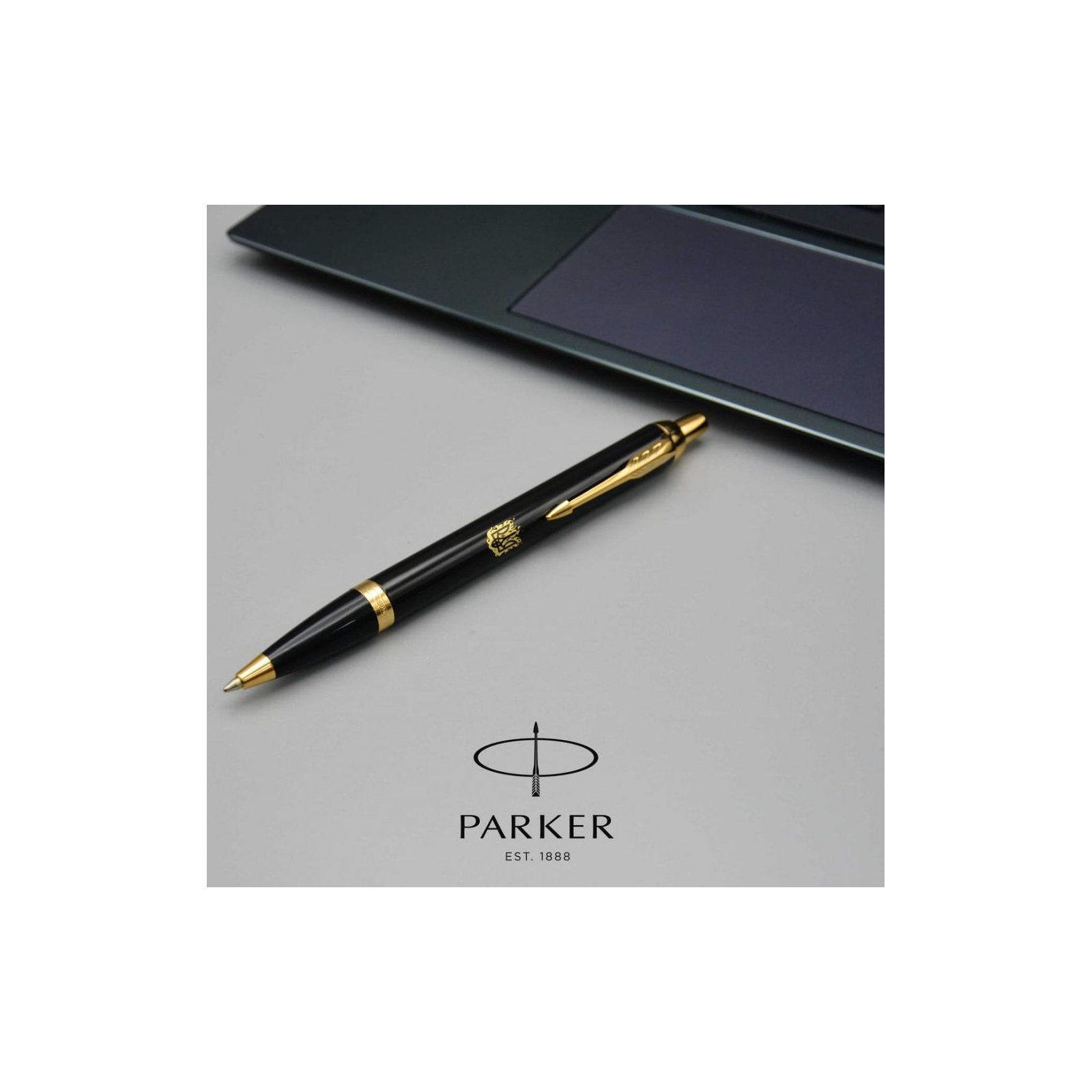 Ручка кульк. IM Black позол. Parker "Вогняний Тризуб", 22032_T031y 3