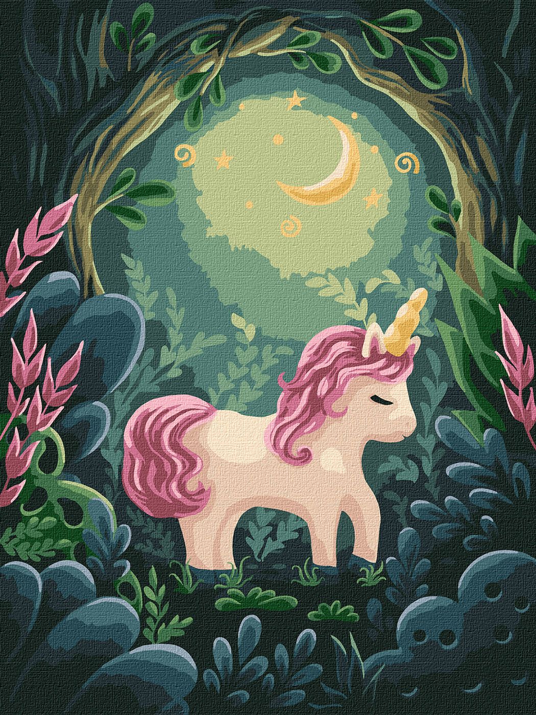 Картина по номерам 30*40 см "Удивительный единорог" 7+, KHO6067