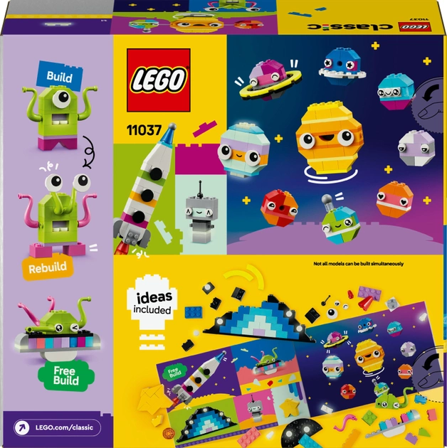 Конструктор Lego Classic "Творчі космічні обʼєкти", 11037 1