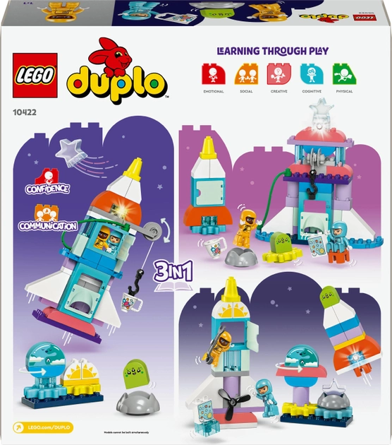 Конструктор Lego Duplo "Пригоди на космічному шатлі 3-в-1", 10422 1