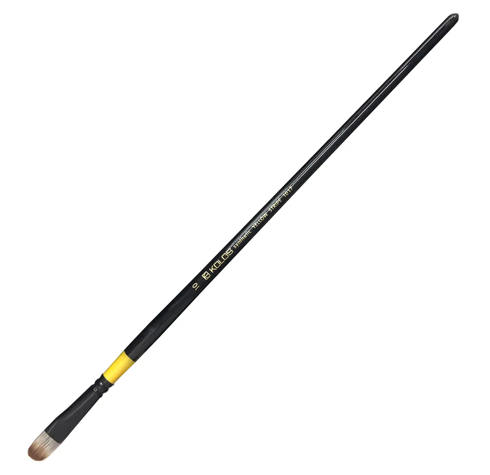 Пензель Синтетика овальний Yellow stripe 1017 №10 Kolos