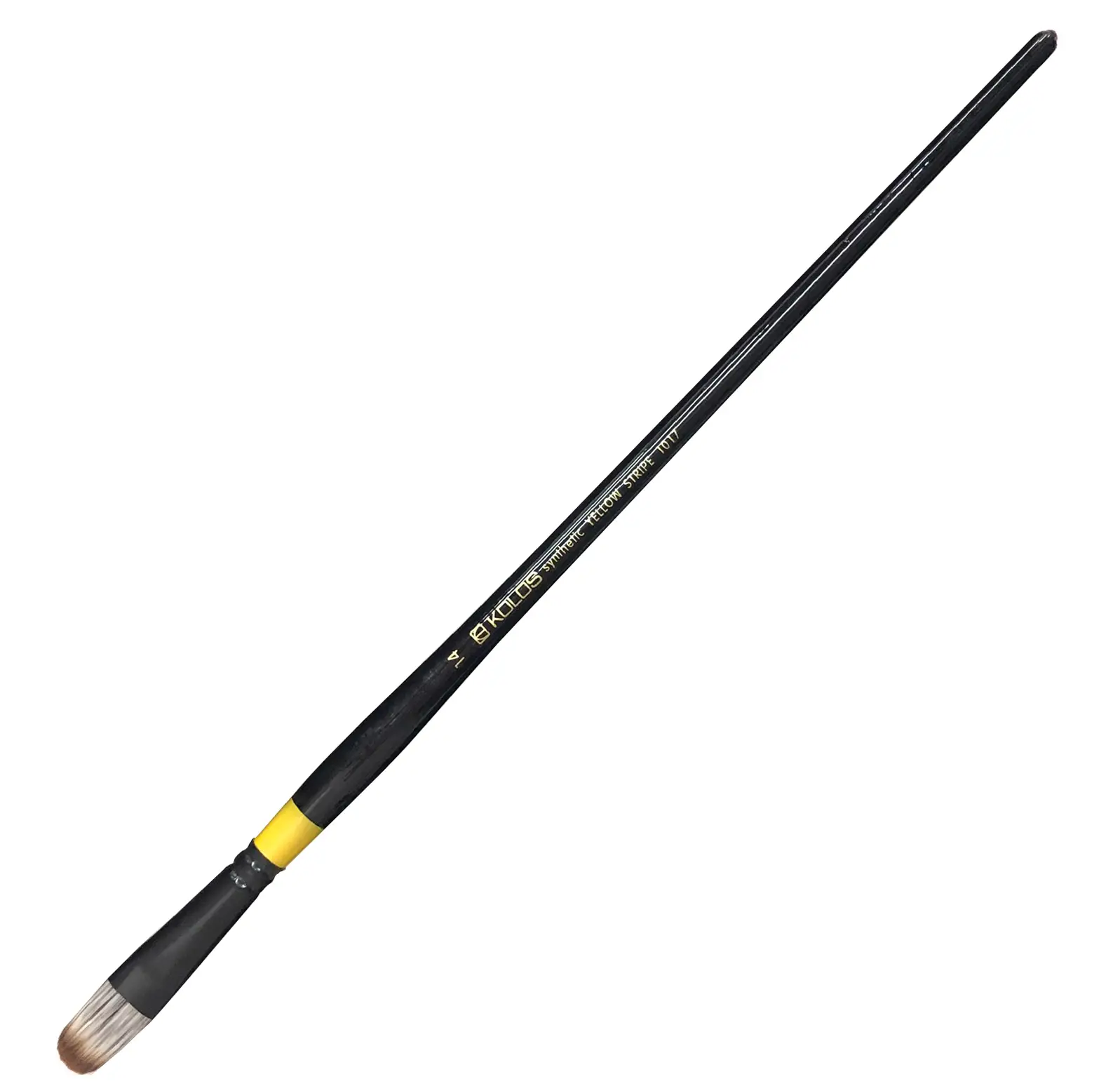 Пензель Синтетика овальний Yellow stripe 1017 №14 Kolos