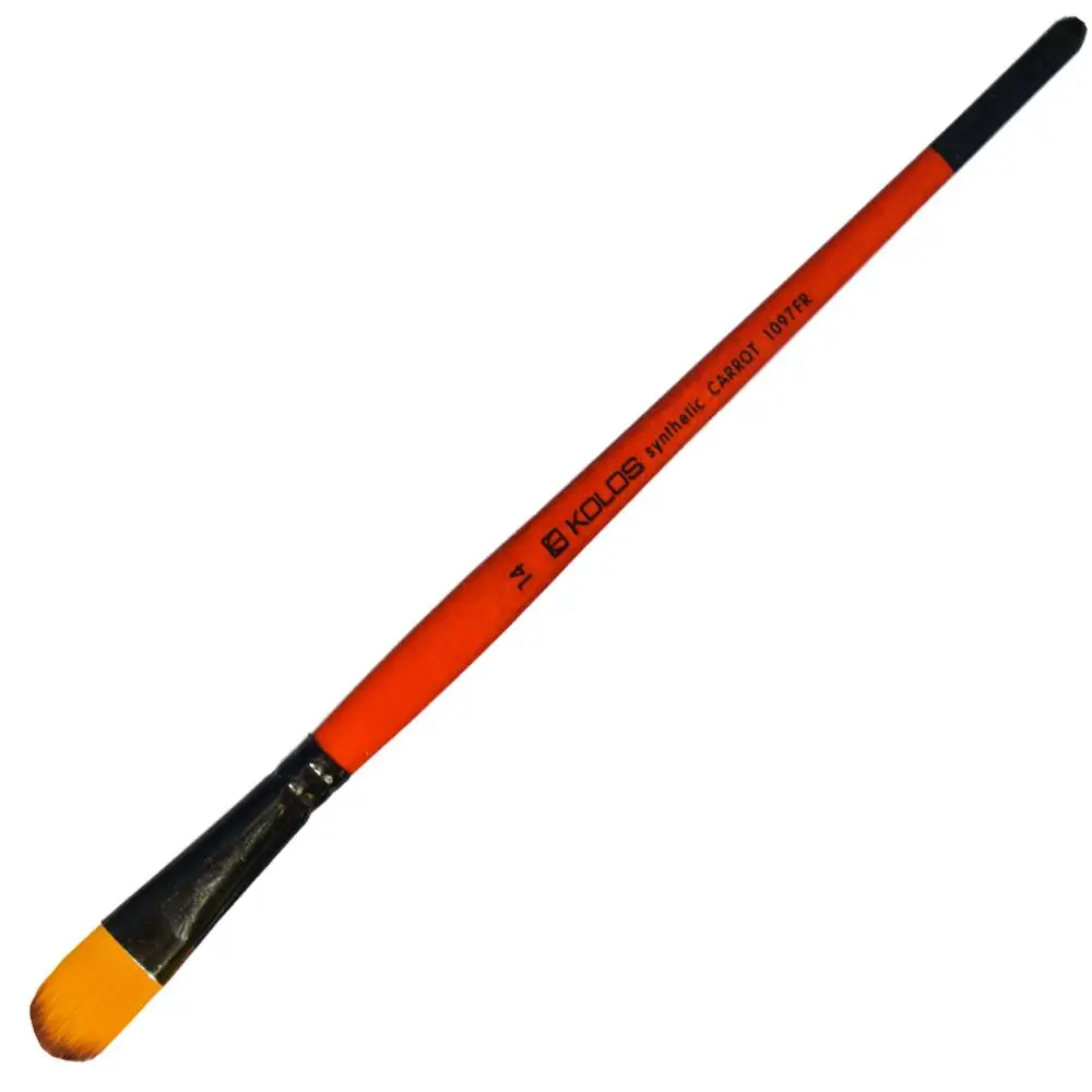 Пензель Синтетика овальний Carrot 1097FR №14 Kolos 1