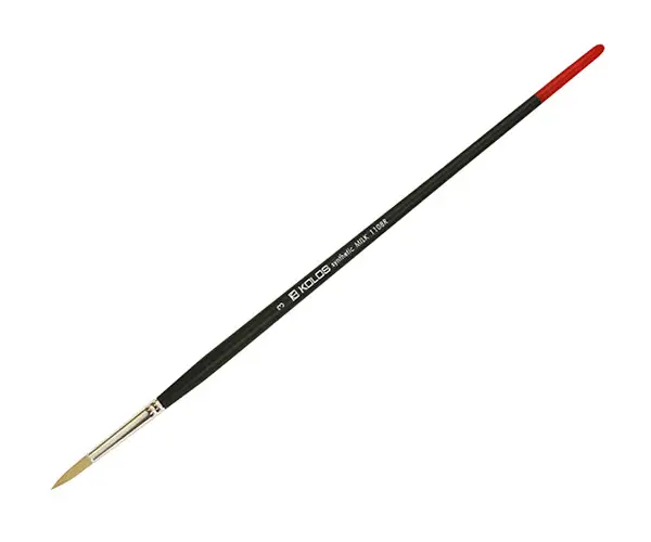 Кисть Синтетика круглая Milk 1108R №3 Kolos
