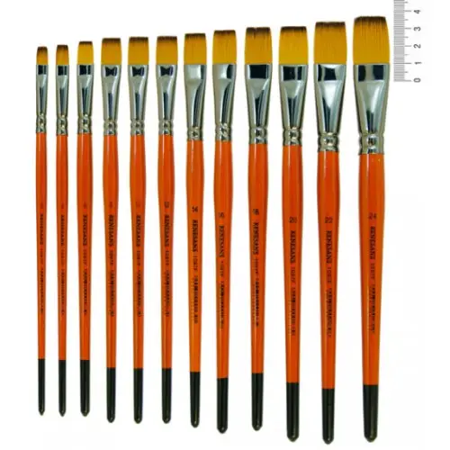 Кисть Синтетика плоская Carrot 1097F №18 Kolos 2