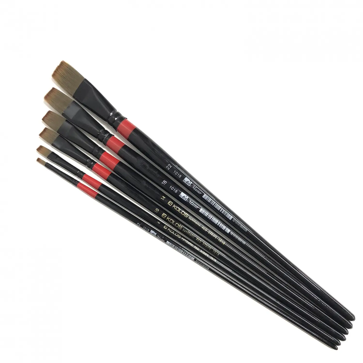 Кисть Синтетика плоская Red stripe 1018 №22 Kolos 2