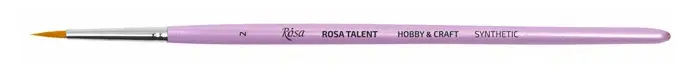 Синтетика кругла для декору HOBBY & CRAFT №2 к.р. пензель, Rosa Talent