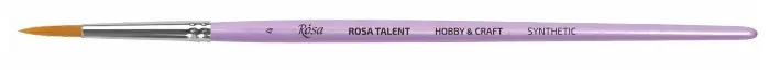 Синтетика круглая для декора HOBBY & CRAFT №4 к.р. кисть, Rosa Talent