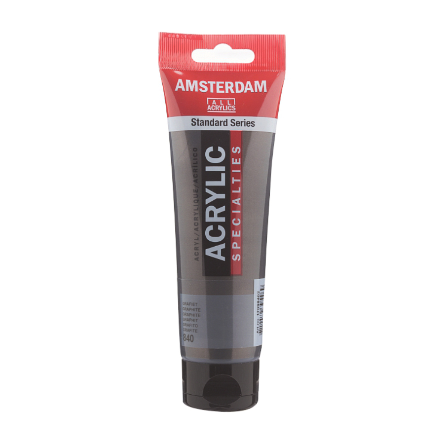 Фарба акрилова Amsterdam 120мл Графіт, 840 Royal Talens