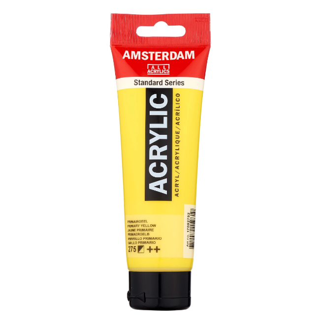 Фарба акрилова Amsterdam 120мл Первинний жовтий, 275 Royal Talens