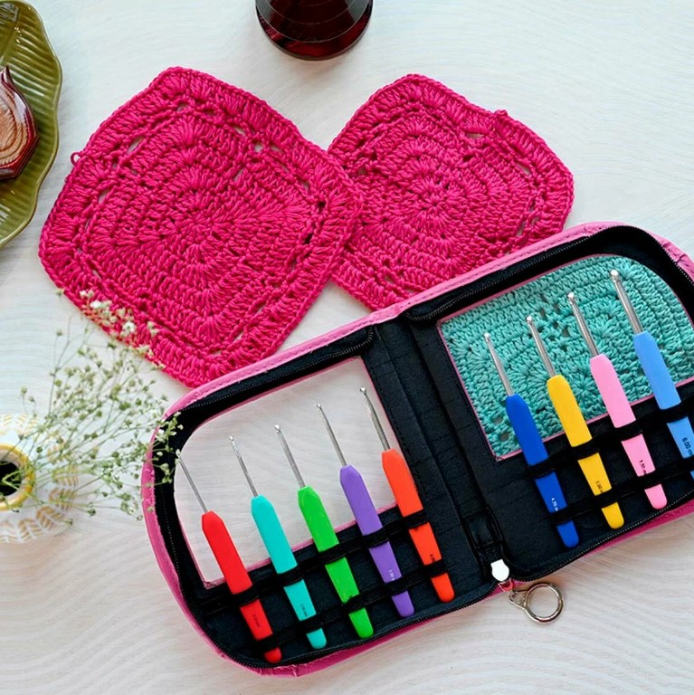 Набор крючков в розовом чехле, 30922 KnitPro 4