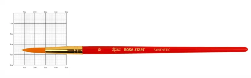 Синтетика круглая 501 №10, к.р. кисть Rosa Start