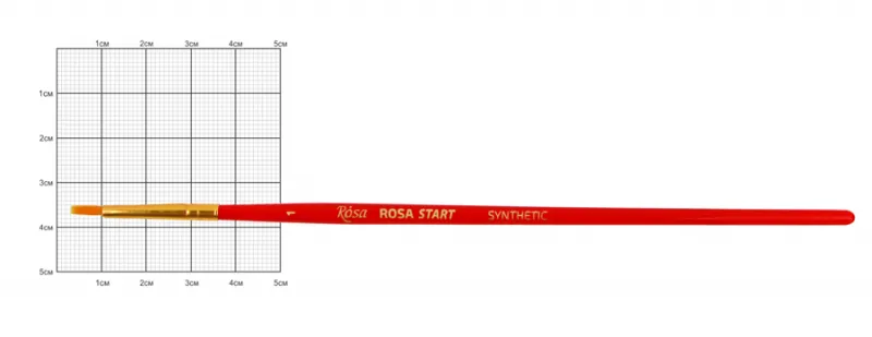 Синтетика плоская 502 №1, к. р. кисть Rosa Start