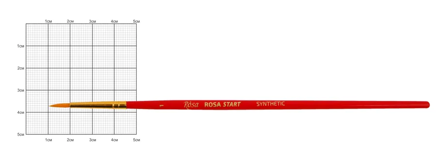 Синтетика круглая 501 №1, к.р. кисть Rosa Start