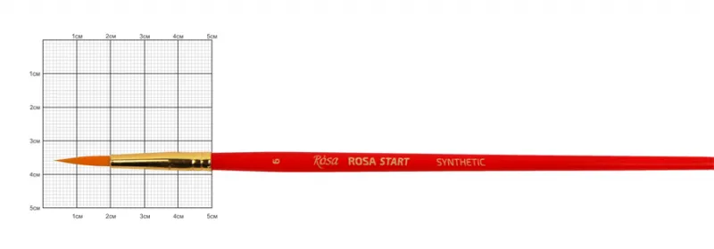 Синтетика круглая 501 №6, к.р. кисть Rosa Start