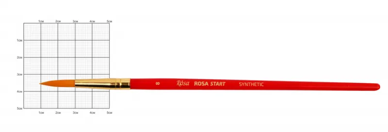 Синтетика круглая 501 №8, к.р. кисть Rosa Start