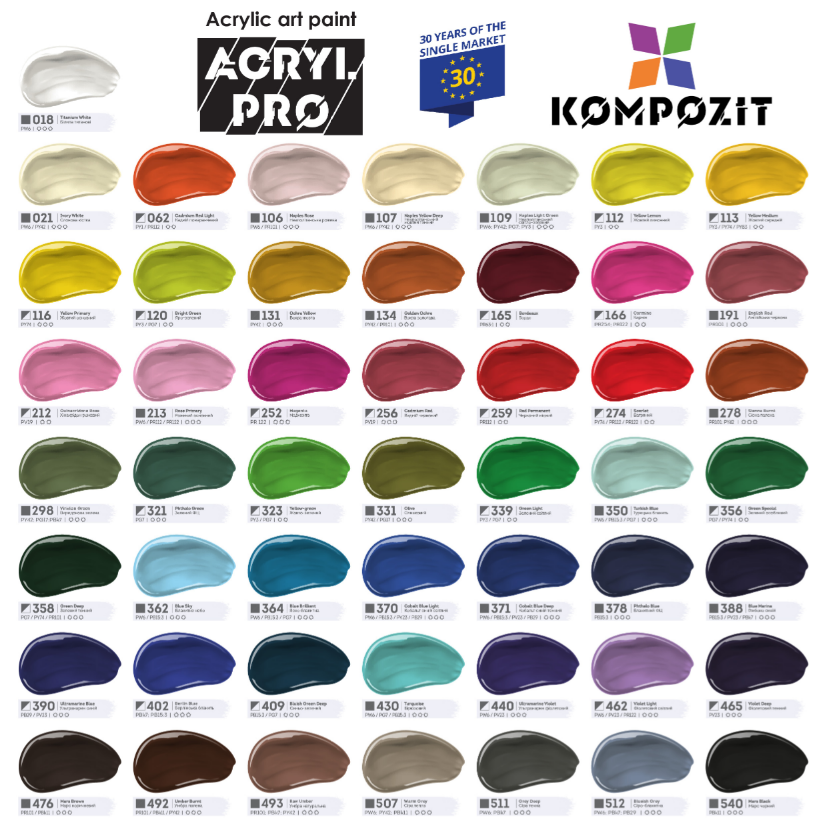 Фарба акрилова ART Kompozit 165 бордо 0,43 л 1