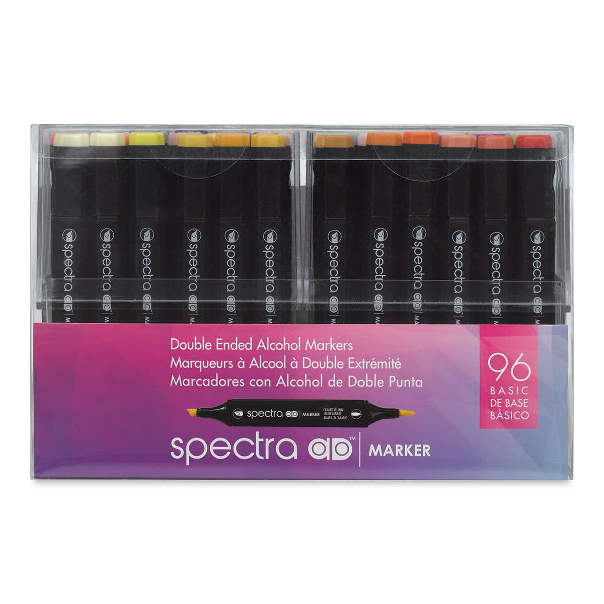 Набір маркерів двосторонніх Spectra AD Primary 96 кол. Базові кольори, S96PR-SADM