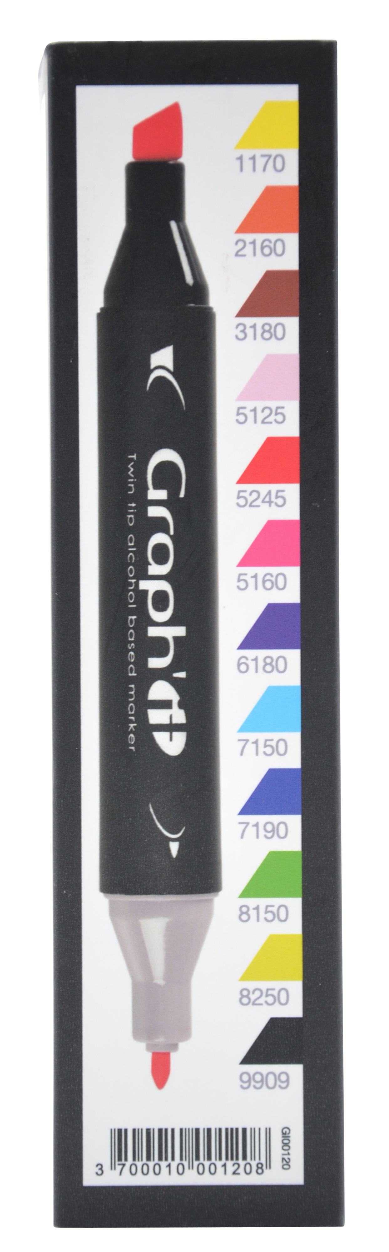Набор двухсторонних маркеров Classic, Классические цвета (12 шт.), GI00120 Graph`it 2