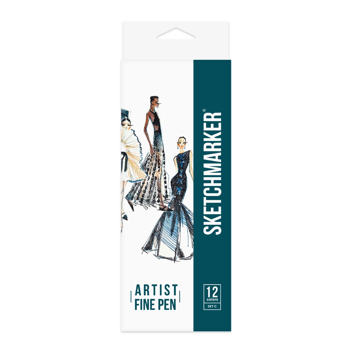 Набір лайнерів SketchMarker ARTIST FinePen Basic 3, 12 кол., AFP-12BAS3
