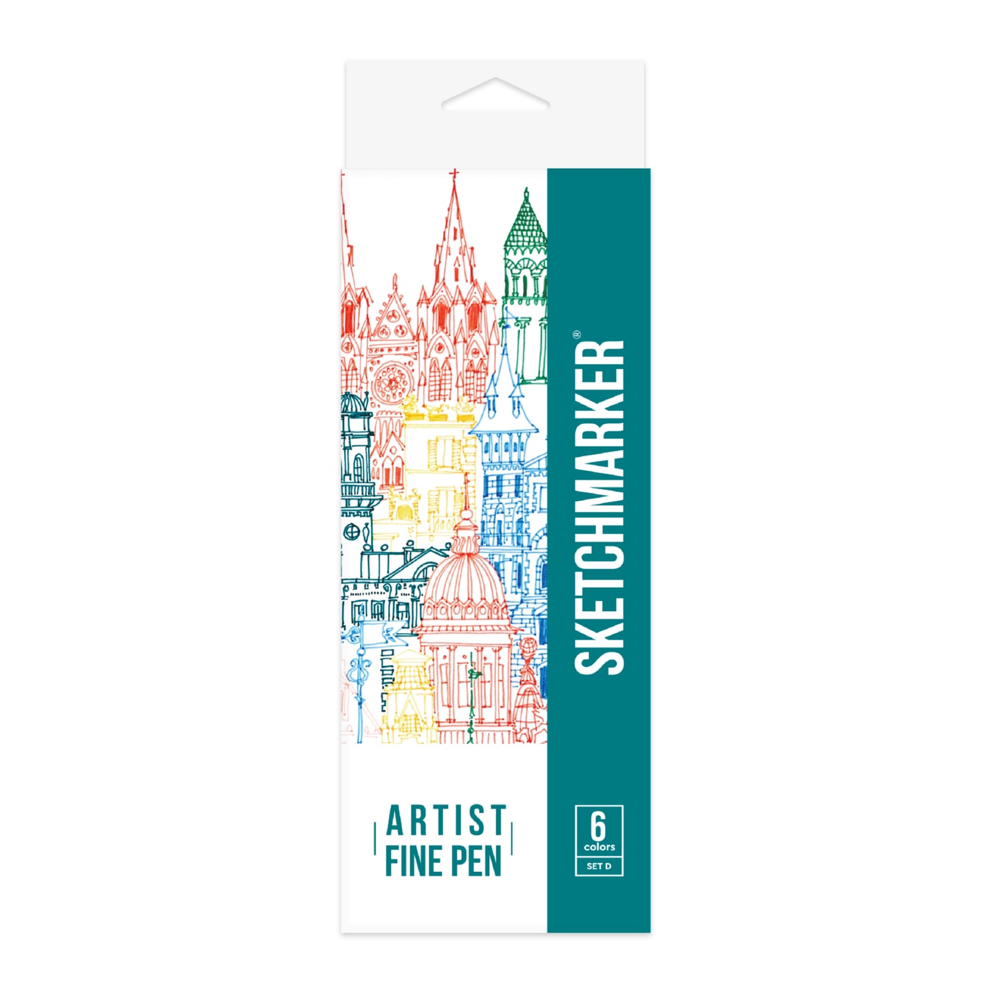 Набір лайнерів SketchMarker ARTIST FinePen Basic 4, 6 кол., AFP-6BAS4