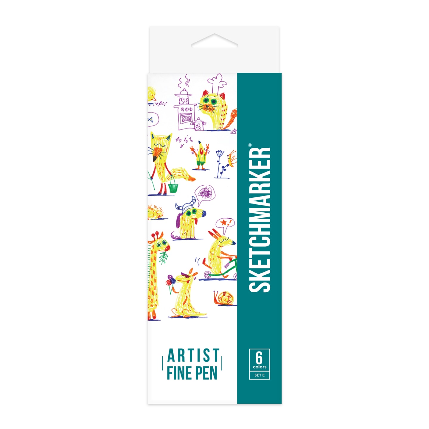 Набір лайнерів SketchMarker ARTIST FinePen Basic 5, 6 кол., AFP-6BAS5