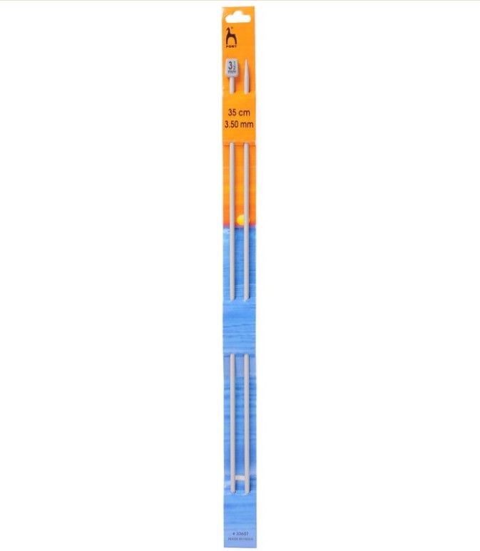 Спиці Pony 35 см-3,5 мм, прямі, 33607 ТМ "ВДВ"