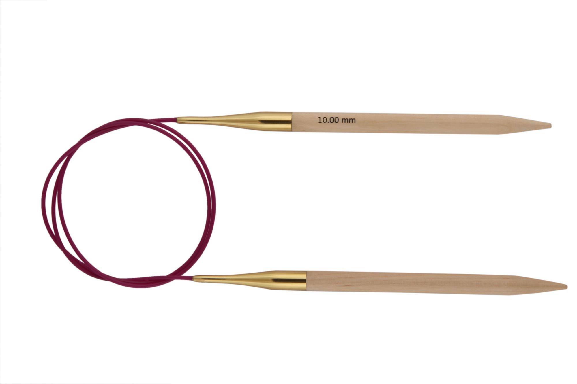 Спицы круговые 10.00 мм - 60 см Basix Birch Wood, 35327 KnitPro