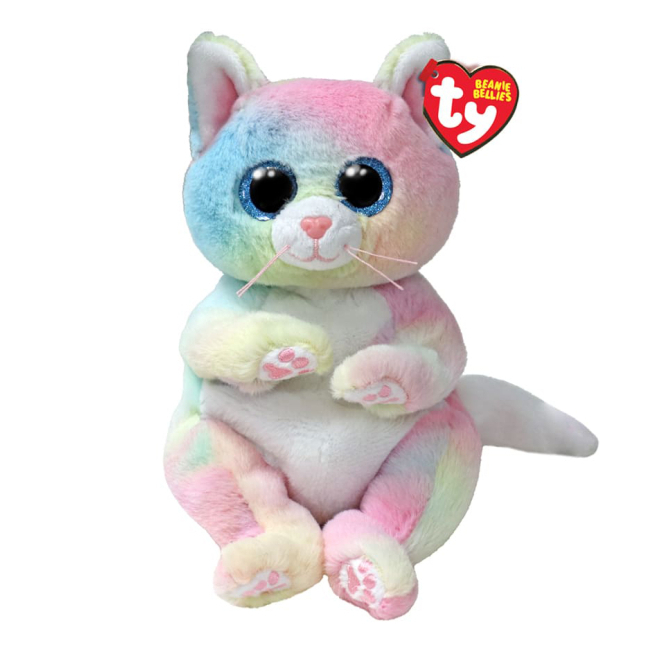 Игрушка мягкая TY Beanie Bellies Радужный кот "Cat", 41291