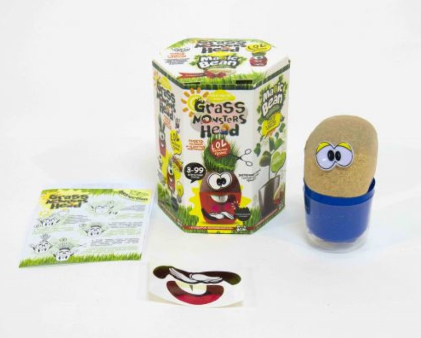 Набір креативної творчості "Grass Monsters Head" укр. (8). GMH-01-01U,02U,03U...08U 5