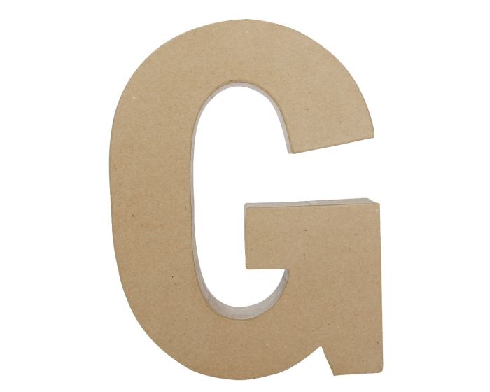 Заготовка из папье-маше Буква "G" 5*22*30 см, AC400O ТМ "Clairefontaine"