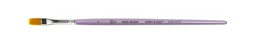 Синтетика плоская для декора Hobby & Craft, №4 к.р. кисть, Rosa Talent