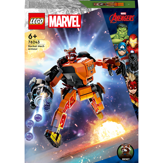 Конструктор Lego Marvel "Рабоброня Енота Ракеты", 76243