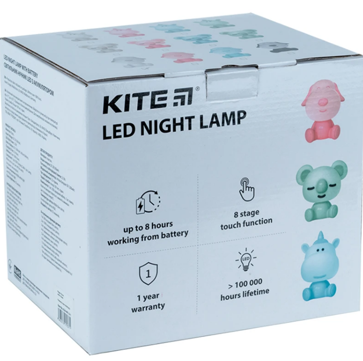 Світильник-нічник LED з акумулятором Doggy, блакитний, K24-491-3-3 5