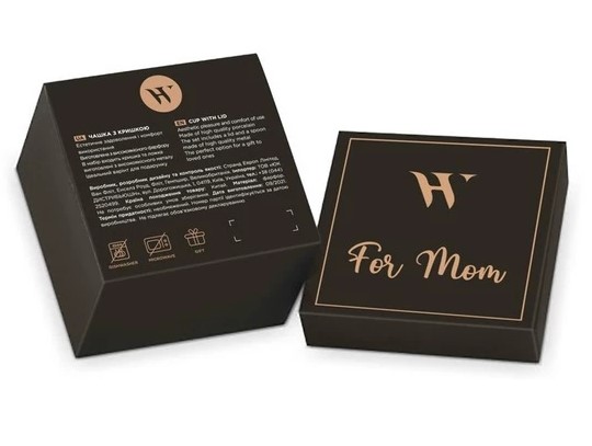 Чашка Westhill For Mom з кришкою і ложкою, 360 мл, біла, MCO21-142 Limited Edition 1