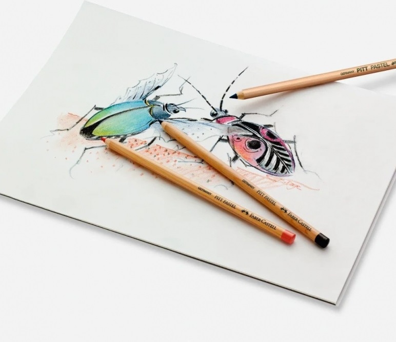 Олівець пастельний PITT на крейдяній основі темна сепія (175), 112275 Faber-Castell 4